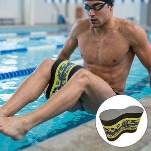 Boya de Natación de EVA con Patrón Amarillo y Azul, Ajuste Regular para Adultos, Equipo de Entrenamiento de Natación para Verano - Product Image 1
