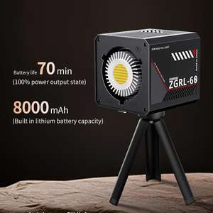 Batterie OEM intégrée, éclairage vidéo <span class=keywords><strong>LED</strong></span> COB 30W, 2800-6500K, photographie, enregistrement vidéo, éclairage de remplissage, éclairage bicolore, 100V-240V - Product Image 5