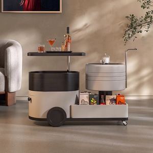 Mesa de centro minimalista móvil con almacenamiento y tapa elevable para sala de estar - Product Image 1