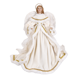 22in Gold Velvet Angel Figurine Navidad Hot Selling Product Home Christmas Luxury Decorations Tree Ornament - Product Image 3
