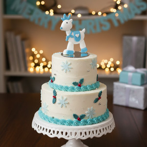 Light Blue Reindeer <b>Cake</b> <b>Decorating</b> <b>Supplies</b> - Product Image 3