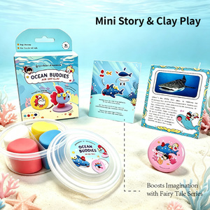 Kit de fabrication de badges en argile à séchage à l'air, 4 couleurs, 28g, pour enfants, bricolage, <span class=keywords><strong>jouet</strong></span> créatif, non toxique, cadeau éducatif pour fête - Product Image 4