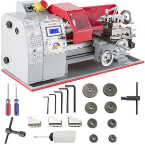 เครื่องกลึงโลหะขนาดเล็กขนาดเล็ก CNC เครื่องกลึงไม้ด้วยมือพร้อมเครื่องกลึงโลหะด้วยตนเองสำหรับขายกับ CE - Product Image 2