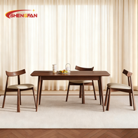 Chaise rétro en bois massif avec coussin confortable, style européen, pour salle à manger, mariage, restaurant, café, usage domestique