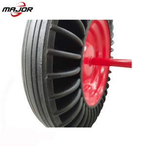 Ruedas de caucho macizo <span class=keywords><strong>con</strong></span> llanta de acero y de <span class=keywords><strong>eje</strong></span> para <span class=keywords><strong>carretilla</strong></span> de la fábrica de china - Product Image 4