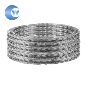 Fil barbelé galvanisé / Rouleau de fil de sécurité <span class=keywords><strong>Concertina</strong></span> à lames – Prix pour clôture de sécurité ferme et prison - Product Image 2
