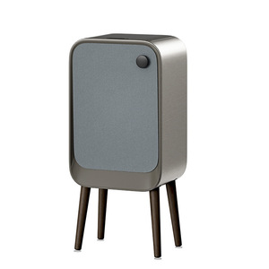 Smart <b>sensor</b> trash can, 5/10 new, creamy, vintage style, perfect for living room, light luxury, tall legs, large capacity, in - Product Image 5