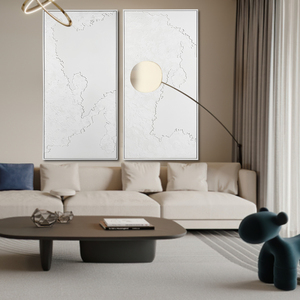 Décor d'hôtel abstrait carte <span class=keywords><strong>du</strong></span> <span class=keywords><strong>monde</strong></span> Texture oeuvre 3D peint à la main peinture toile grand mur Art - Product Image 3