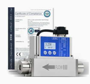 Digitale Microstroom Thermische Gasmassastroommeter Variabele Oppervlakte Klem Lucht Stikstof Zuurstof Helium Co2 <span class=keywords><strong>Flow</strong></span> Sensor Rs485 - Product Image 2