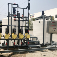 Système de dosage automatique de chlore et d'acide alumineux pour la flocculation en réservoir, destiné aux stations d'épuration des eaux