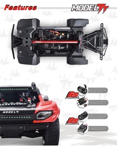 FSR 1/7 Desert Storm 6S 8S 4WD Camioneta Todoterreno sin Escobillas <span class=keywords><strong>de</strong></span> Alta Velocidad 100km/h, Camioneta RC Profesional para Carreras en el Desierto, RTR Trophy Truck - Product Image 6
