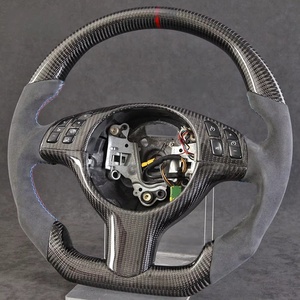 Volante deportivo de fibra de carbono M3 E46 para modelos <span class=keywords><strong>BMW</strong></span> compatibles con 330CI 2004 325i E39 E53 E90 E91 E92 E93 E60 E70 E82 E87 - Product Image 2