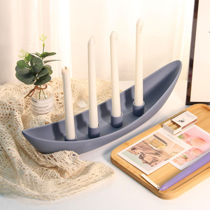 Handmade Christmas Unique Candlestick Wedding Votive <strong>Clay</strong> Candle Holder <strong>Plate</strong> - Product Image 5