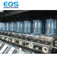Línea de Producción Automática para Llenado de Botellas de Agua de 5 Galones, Máquina Completa para Lavado, Llenado y Tapado de Botellas de Agua Mineral de 3 Galones y 19 Litros