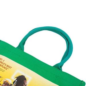 Bolsa de Regalo Navideña Verde al por Mayor de Fábrica, Bolsa de Lona Impermeable - Product Image 5