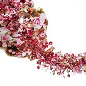 زينة جملة لأجواء عيد الميلاد ورأس السنة الجديدة، شريط صوف ماسي مكثف بطول 2 متر، مستلزمات حفلات متطورة - Product Image 1