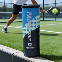 Balles de padel professionnelles de haute qualité, durables, 47 % laine, caoutchouc élastique, couleur/logo personnalisés, pressurisées, portables, pour le sport