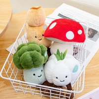Vente en gros d'usine, peluche de légumes de dessin animé de 20 cm, carotte, brocoli, citrouille, aubergine, jouet en peluche, décoration de la maison, cadeau pour enfants