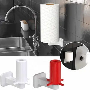 Pemegang untuk Dapur Kamar Mandi Toilet Kertas Dispenser Dinding Kertas Handuk Pemegang Perekat Tidak Ada Pengeboran Tisu Kertas Handuk Roll