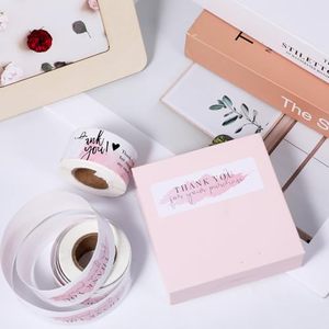 Matte Finish Coated Paper Thank You Design Adhesive <b>Sticker</b> Colorful Label for Packaging During Holidays - Product Image 5