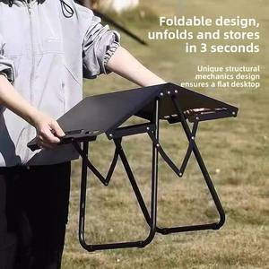 Portable Folding Camping Dining <b>Table</b> Lightweight <b>Aluminum</b> Frame Modern Design Outdoor Picnic BBQ Garden <b>Table</b> - Product Image 3