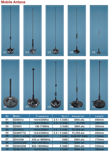 Antenne radio mobile pour voiture de type base magnétique VHF 5/8 ondes SD-HU27 - Product Image 6