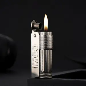 Groothandel Mini Compact Kerosine Aansteker Slijpen Wiel Winddicht Olie Metaal Aansteker Voor Sigaret