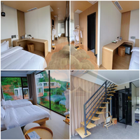 AI Smart Eco Space Capsule Residence-Détachable 40ft Container Hotel Warehouse Villa Office Mall Panneau sandwich en acier chinois