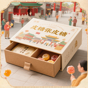 Personnalisation de boîtes-cadeaux en cuir Tianjin Leather Candy Zhang, emballage haut de gamme pour spécialités emblématiques, personnalisation de boîtes-cadeaux - Product Image 4