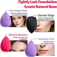 Ensemble de 8 Éponges de Maquillage de Haute Qualité avec Étui – Kit de Maquillage Complet