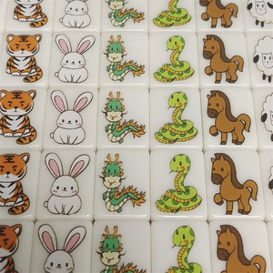 Mahjong personnalisé en gros, 30 mm, bleu, <span class=keywords><strong>Escape</strong></span> Mahjong, best-seller, jeux de société européens et américains, autocollant américain, Mahjong - Product Image 5