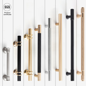 Hiện Đại Trung Quốc nhôm hồ sơ ngăn kéo tủ quần áo Matte Đen Nhà Bếp xử lý knobs sang trọng tủ xử lý cho đồ nội thất phần cứng - Product Image 4