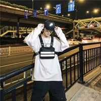 Tas Dada Pria Tahan Air, Tas Vest Unisex Oxford Tahan Aus, Tas Pinggang Pria Kapasitas Besar, Tas Outdoor