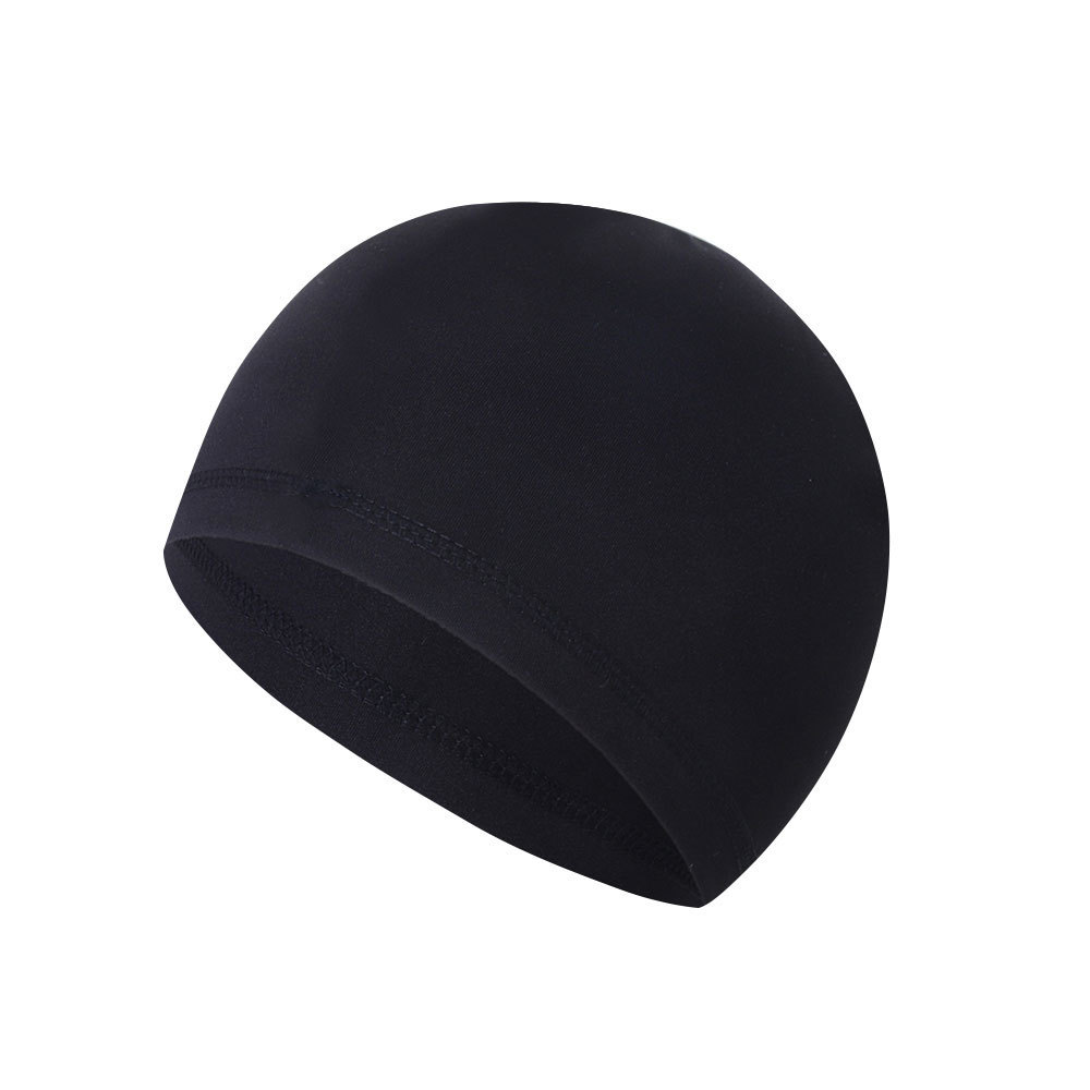 Black cycling cap (milk silk)