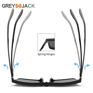 Lunettes de soleil magnétiques grises à clipser, monture TR90, polarisées UV400, vision nocturne pour hommes, sports de plein air, conduite - Product Image 2