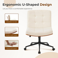 Chaise de bureau pivotante intelligente de haute qualité, 200 kg, sur mesure, pour visiteurs, avec pieds croisés et roulettes, pour bureau à domicile