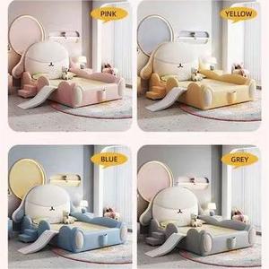 Cameretta di lusso per bambini arredata con scivolo divertente <span class=keywords><strong>letto</strong></span> di stoccaggio per bambini a doppia dimensione - Product Image 5