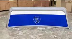 Escritorio de Estación de Trabajo Personalizado para <span class=keywords><strong>Noticias</strong></span>, Entrevistas, Transmisiones, Mesa Moderna con LED para Estudio de TV y Radio - Product Image 6