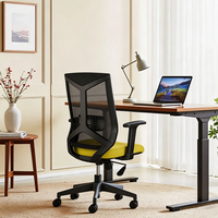Chaise de bureau moderne avec dossier en forme de Y, accoudoirs doux au toucher, maille respirante, pour la maison, la salle de conférence, chaise pour ordinateur