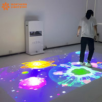 Machine interactive directe de jeux de projecteur de plancher d'enfants d'usine équipement interactif de jeu d'amusement d'intérieur