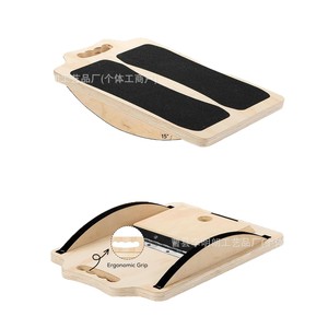 Planche inclinée en bois avec surface antidérapante pour étirements des mollets et entraînement de rééducation de la cheville, équipement de gym - Product Image 5