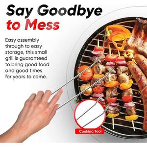 프리미엄 14인치 숯불 그릴 바베큐 숯불 그릴 야외 캠핑용 - Product Image 4
