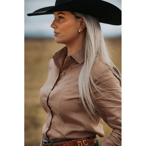 <span class=keywords><strong>Camicia</strong></span> da <span class=keywords><strong>donna</strong></span> ricamata a maniche lunghe in <span class=keywords><strong>lino</strong></span> occidentale slim fit <span class=keywords><strong>camicia</strong></span> da lavoro Country/<span class=keywords><strong>camicia</strong></span> da arena in <span class=keywords><strong>misto</strong></span> cotone - Product Image 1