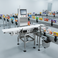 Détecteur de métaux alimentaire électrique intelligent haute sensibilité, indice IP65, construction en acier inoxydable 304 pour lignes de convoyage, facile à utiliser