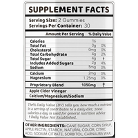 Complément alimentaire en gommes pour la vitalité masculine, saveur pêche naturelle, marque privée OEM, avec 1050 mg de vinaigre de cidre de pomme et minéraux