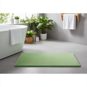 Alfombra de Baño BANACO Mellow, 40x120cm, Verde, Poliéster, Antideslizante - Product Image 3