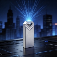 Clé USB 2.0 FD1050 4 Go-32 Go en métal avec logo personnalisé, vente en gros, puce de qualité A, BOM fixe, clé USB industrielle