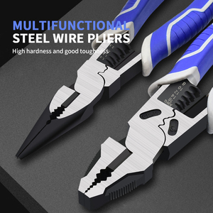 <span class=keywords><strong>Pince</strong></span> coupe-fil multifonctionnelle professionnelle en acier-Outil de sertissage industriel <span class=keywords><strong>RJ45</strong></span> <span class=keywords><strong>à</strong></span> usage intensif, outil manuel de coupe de câble - Product Image 1