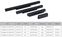 Solution de système magnétique tout-en-un Lifong DC48V DALI Dimmable, luminaire linéaire à grille LED moderne en aluminium avec réflecteur