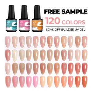 Mh 120 Kleur 15Ml Biab Builder Nagelgel In Een Fles Nivellering Constructie Schoonheidsproducten Voor Vrouwen Manicure Uv Gel Nagel